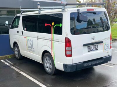 CSL Infrastructure van window tinting 400x300 - Commercial Toyota Hiace